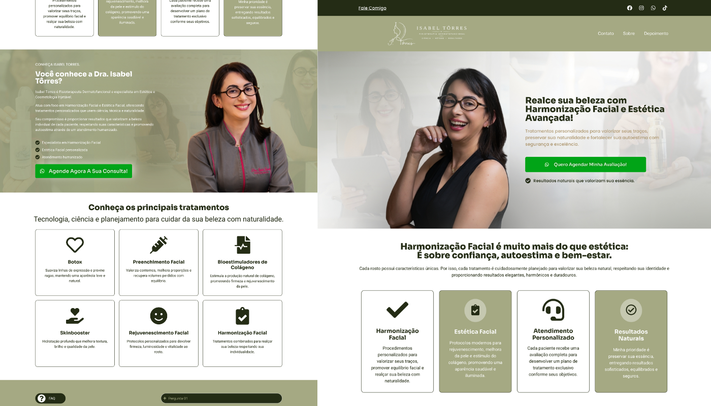 Exemplo de landing page criada pela Inove